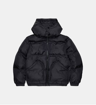 Veste matelassée avec logo imprimé - Diesel Kids - Noir