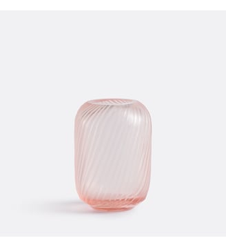 Vase en verre strié H13 cm La Redoute Interieurs