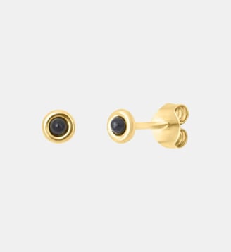 Boucles d'oreilles dorées onyx - tiny Caroline Najman