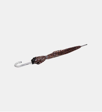 Parapluie canne, cloche transparente, résistance au vent, manuelle - Isotoner - Leopard beige