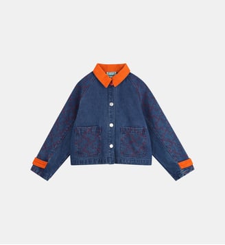 Veste en denim - Kenzo Kids - Bleu jean