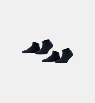 Socquettes Happy 2-Pack Coton - Falke - Très bleu foncé