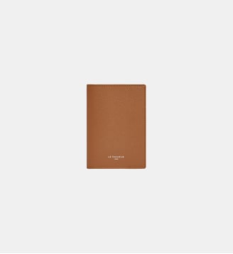 Porte passeport en cuir grainé - Le Tanneur - Marron tan