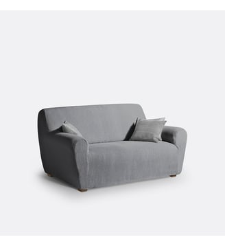 Housse extensible pour fauteuil et canapé AHMIS - So'Home - Gris