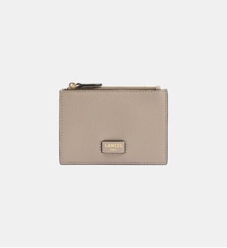 Porte-cartes zippé L en cuir signature - Lancel - Galet