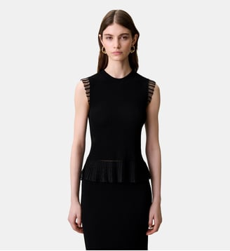 Top maille col montant - Claudie Pierlot - Noir