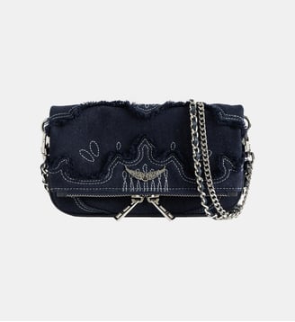 Pochette Rock Mini Denim - Zadig&Voltaire - Bleu silent
