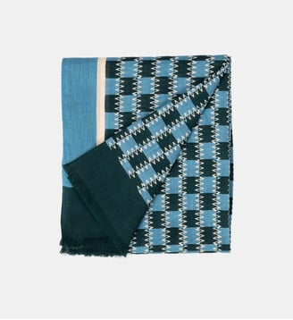 Foulard Valence en coton biologique - Billybelt - Bleu