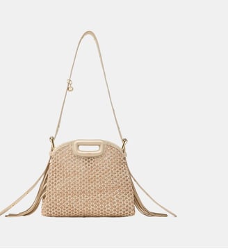 Sac Miss M mini en mesh - Maje - Nude