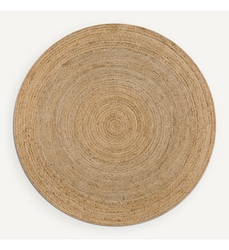 Tapis rond Ø300 cm en jute, tressé main - AM.PM - Naturel