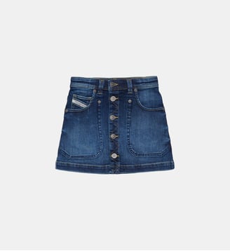 Jupe mini en denim - Diesel Kids - Denim bleu