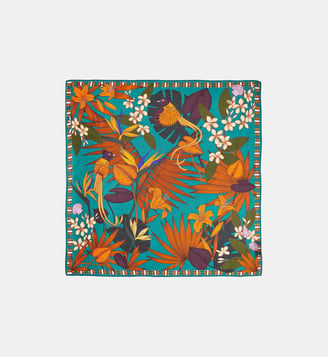 Foulard à motifs PETAL - Wild - Bleu