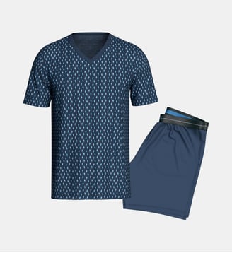 Pyjama court d'homme en Coton - Impetus - Bleu