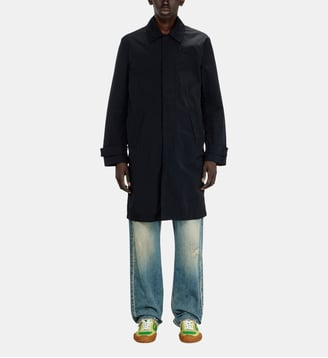 Manteau en nylon à finition froissée brillante - Diesel - Noir