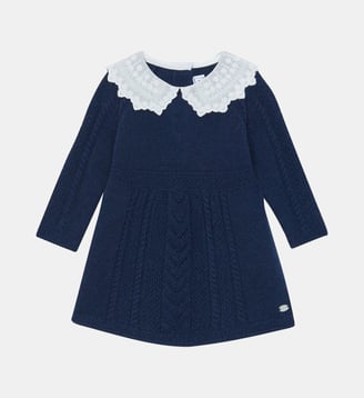 Robe -  laine col claudine - Tartine Et Chocolat - Marine