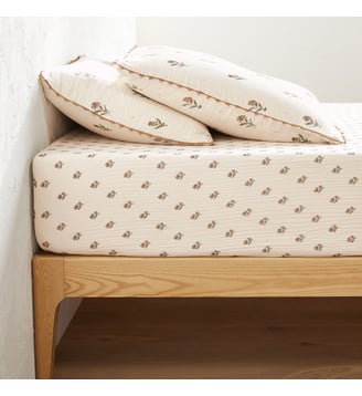 Drap housse gaze de coton bonnet 30 cm La Redoute Interieurs