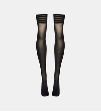 Bas Velvet de Luxe 50D Stay-Up - Wolford - Noir