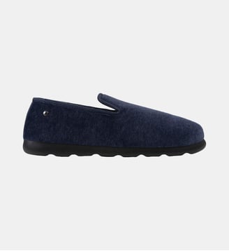 Chaussons Charentaises ultra confortables et chauds, technologie everywear - Isotoner - Marine chiné