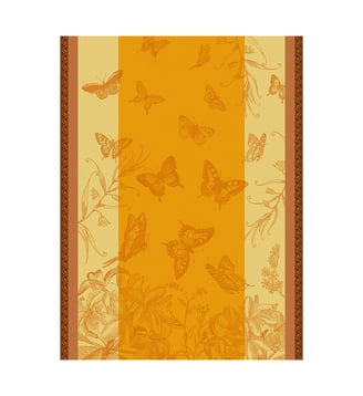 Torchon Jardin des papillons - Le Jacquard Francais - Lantana