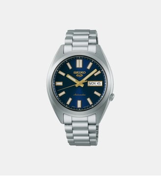 Montre automatique Sport Bleu foncé SRPL55K1 - Seiko 5 - Argenté