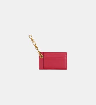 Porte-cartes Pulse en cuir lisse - Balmain - Rouge