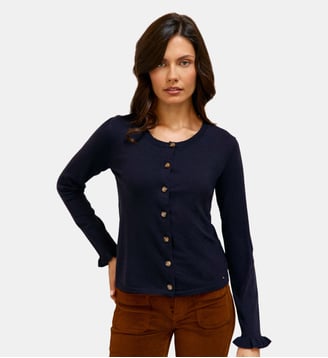 Gilet col rond uni MONET La Petite Etoile