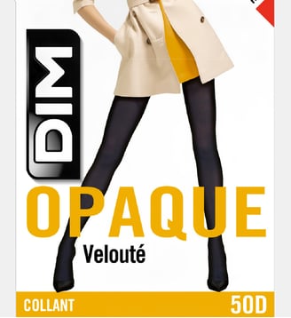 Collant opaque velouté 50D Style - Dim - Chocolat