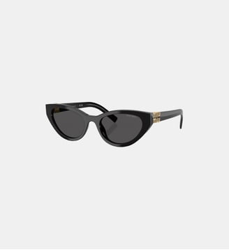 Lunettes de soleil Papillon MU A04S - Miu Miu - Noir
