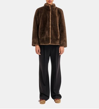 Manteau court en fausse fourrure - AMBA - Pablo - Cigare