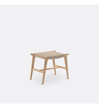 Tabouret chêne et tressage La Redoute Interieurs