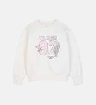 Sweat à manches longues - Zadig&Voltaire Kids - Crème