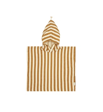 Poncho de plage 6-9Y doublure en gaze de coton Portofino - Nobodinoz - Caramel