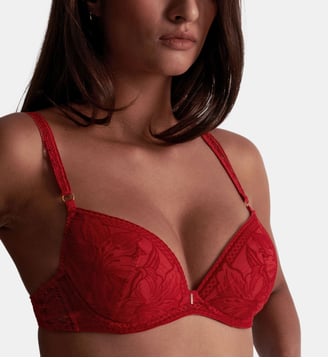 Soutien gorge Push up - Aubade - Rouge