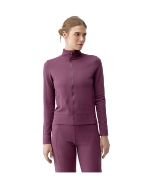 Veste de sport Eira effet gainant - Born Living Yoga - Bordeaux intense
