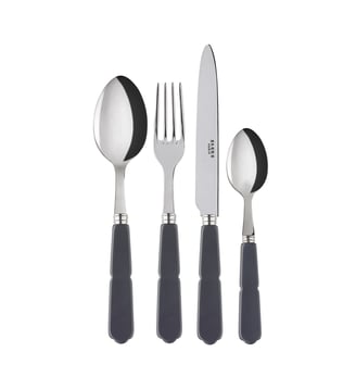 Gustave, Ménagère 24 pièces - Pour 6 personnes - Sabre - Gris