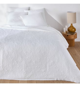 Dessus de lit matelassé - La Redoute Interieurs - Blanc