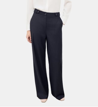 Pantalon pvoltige stripe - Motif uni - Coupe droite - Caroll - Bleu marine