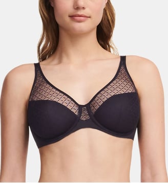 Soutien-gorge moulé emboîtant maille douce - Chantelle - Noir