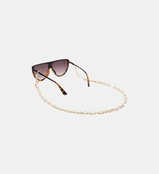 Chaîne de lunettes Nahara résine beige - La Coque Française - Beige
