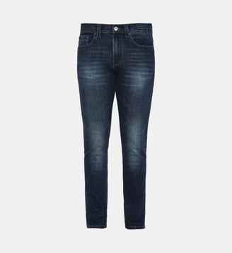 Jeans slim L32 - Schott - Bleu délavé