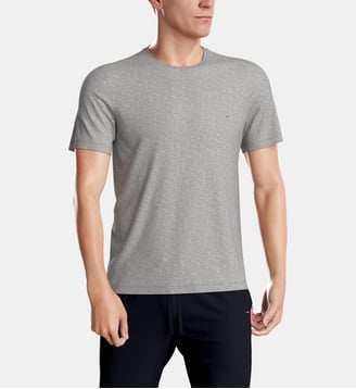 T-shirt uni en coton - Eden Park - Gris clair