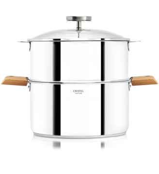 Biome - Ensemble cuisson saine avec anses amovibles en bois Cristel