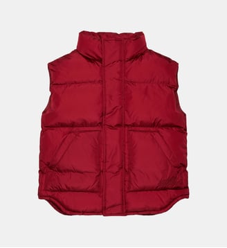 Veste matelassée avec logo - MM6 Maison Margiela - Bourgogne