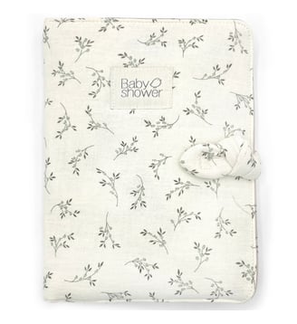 Protège carnet de santé Knot - Babyshower - Écru
