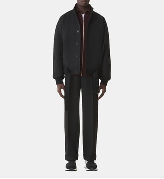 Blouson En Laine Légère - Lanvin - Noir