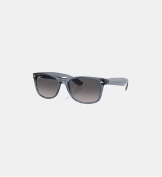 Lunettes de soleil Carré RB2132 New Wayfarer Flash - Ray Ban - Bleu foncé transparent