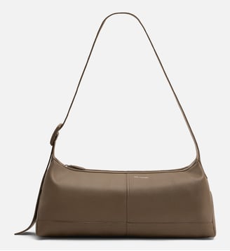 Petit sac crossbody Etienne unisexe en cuir de taurillon - AMI Paris - Truffe