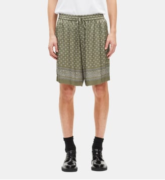 Short imprimé bandana - The Kooples - Vert forêt