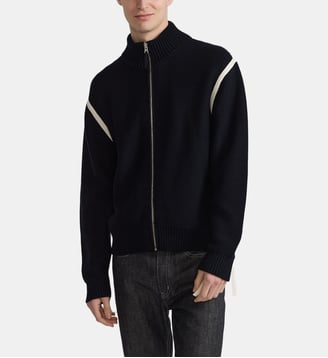 blouson réversible en jersey noir - Agnès b. - Noir