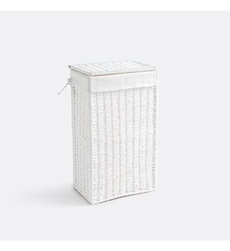 Panier à linge en papier tressé - La Redoute Interieurs - Blanc